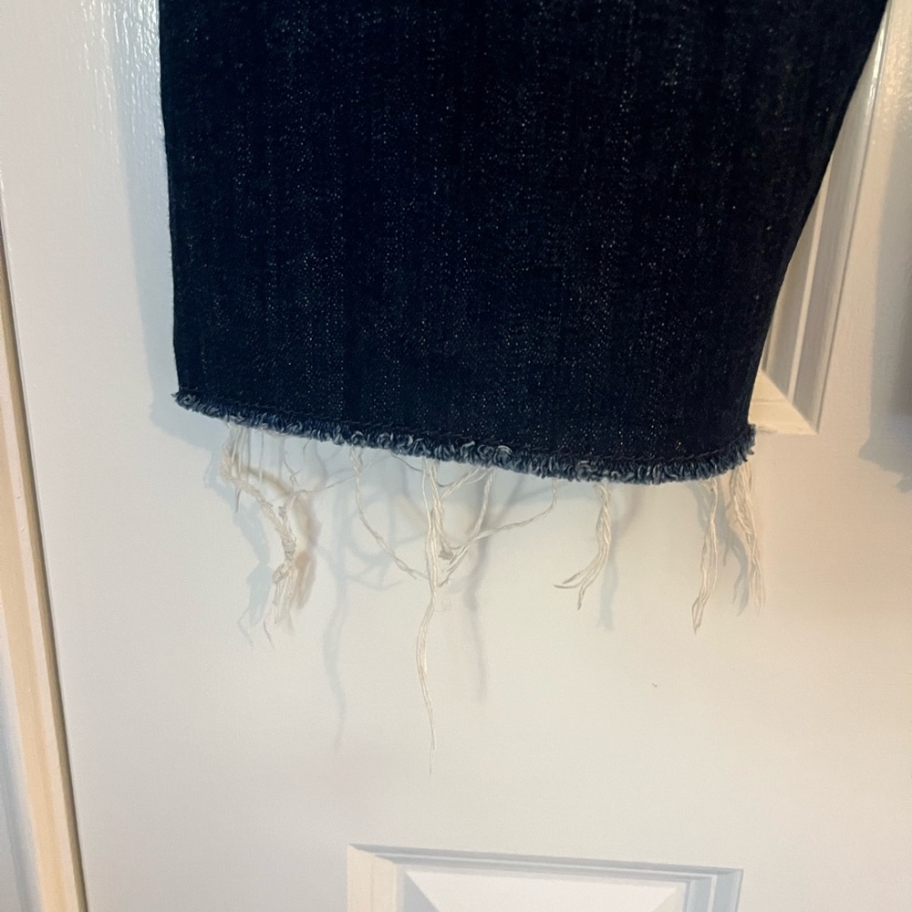 J. Crew 9” Demi Boot Cut Crop Jeans Raw Hem Size 30 Style BT563 - Picture 8 of 10